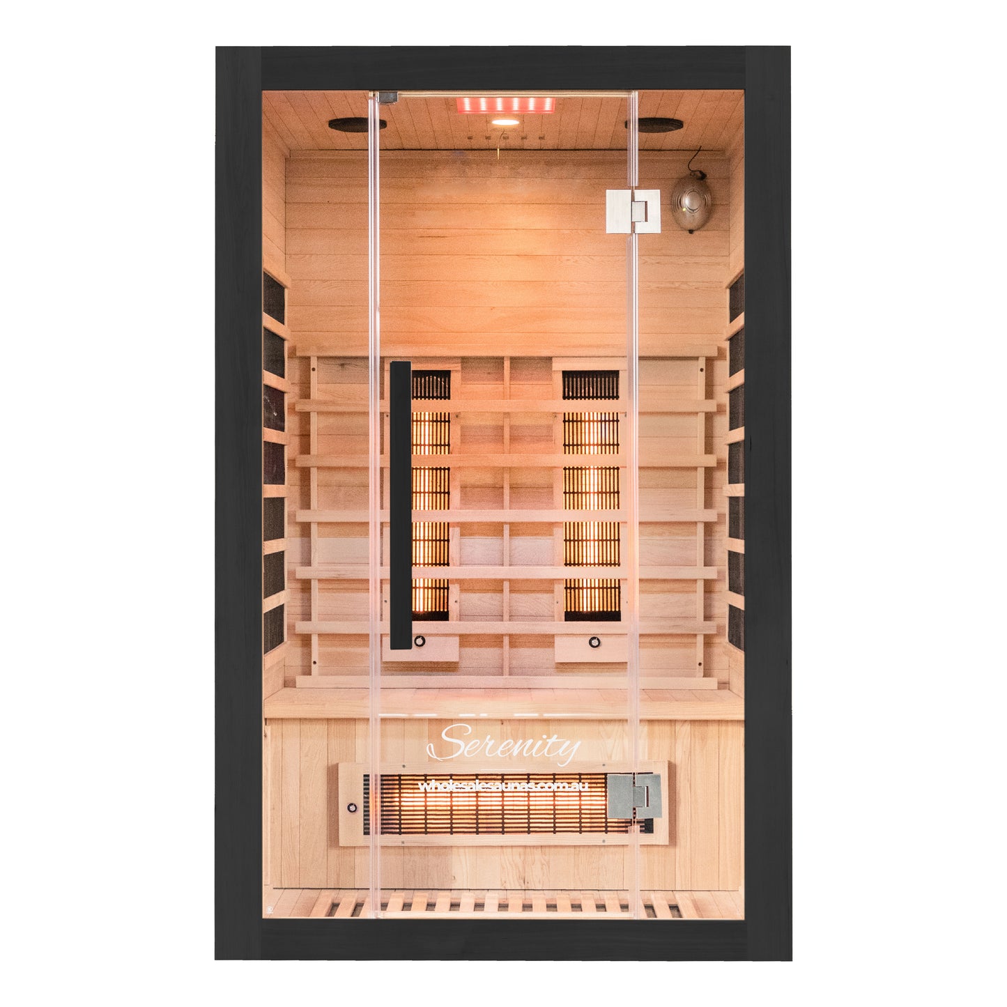 Serenity Midnight Black | Full Spectrum Infrared Sauna | 2 Person Black