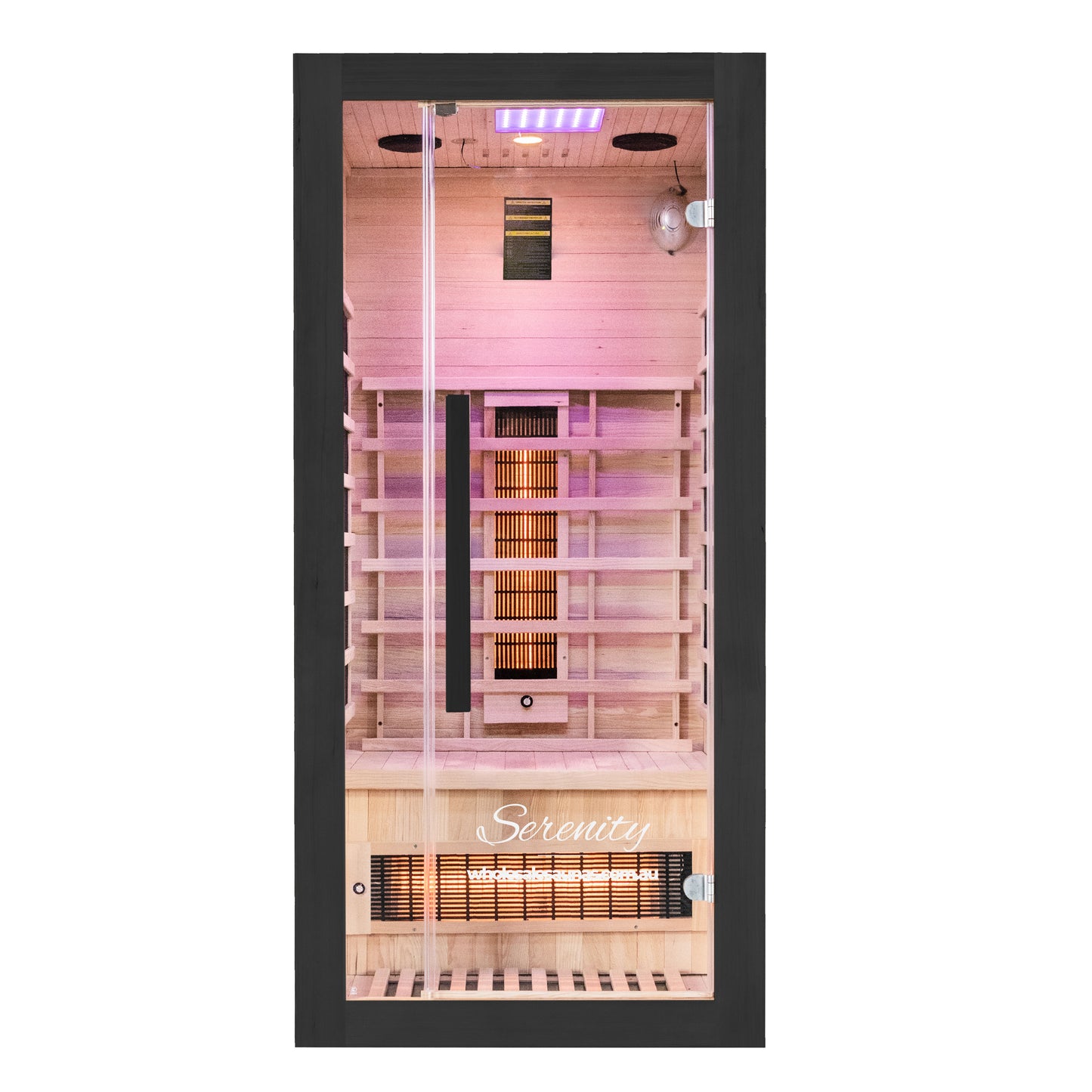 Serenity Midnight Black | Full Spectrum Infrared Sauna | 1 Person