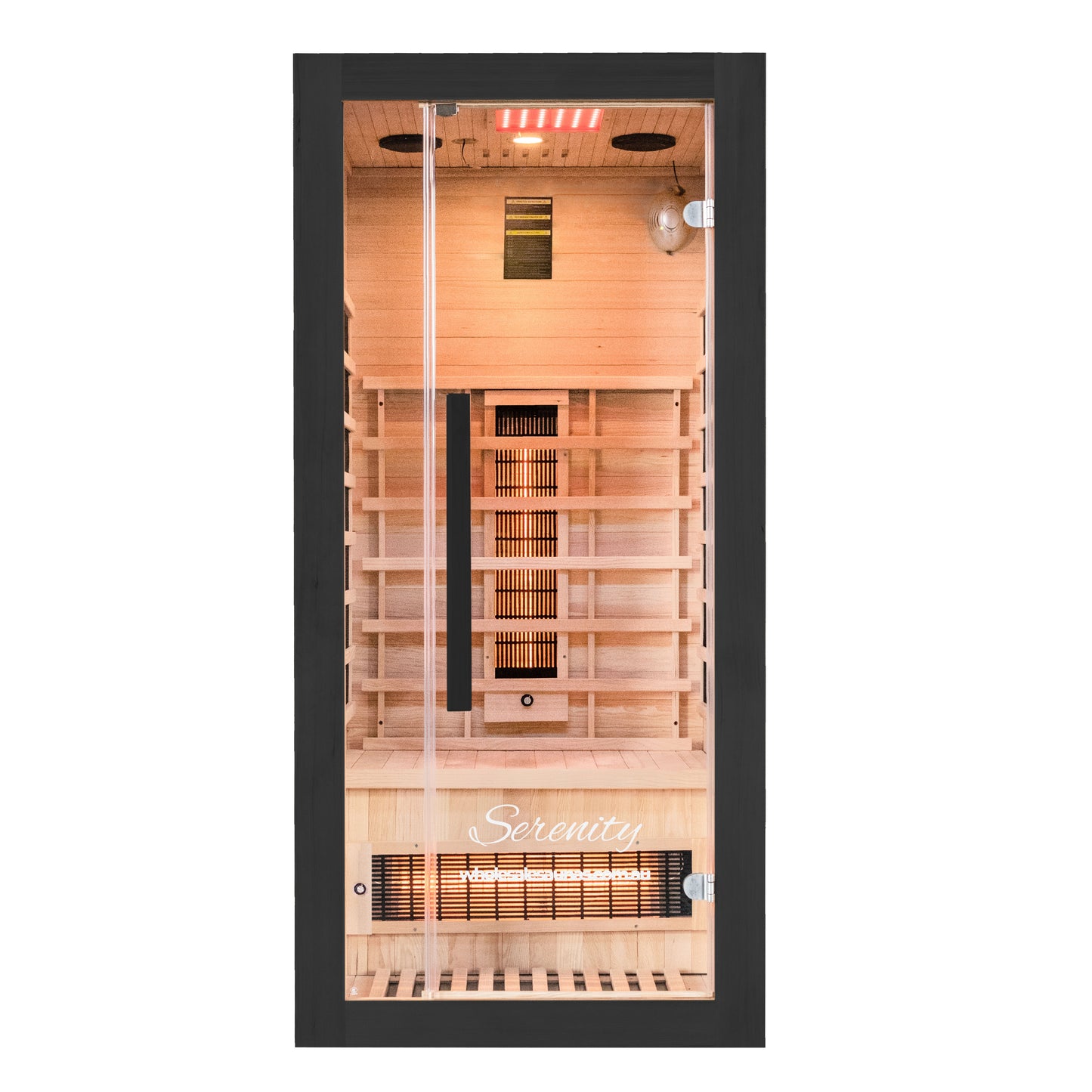 Serenity Midnight Black | Full Spectrum Infrared Sauna | 1 Person