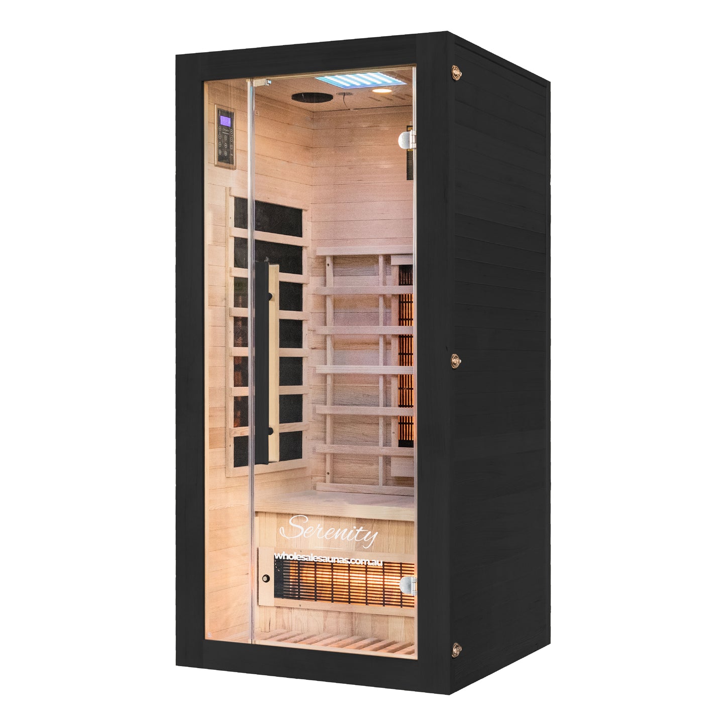Serenity Midnight Black | Full Spectrum Infrared Sauna | 1 Person