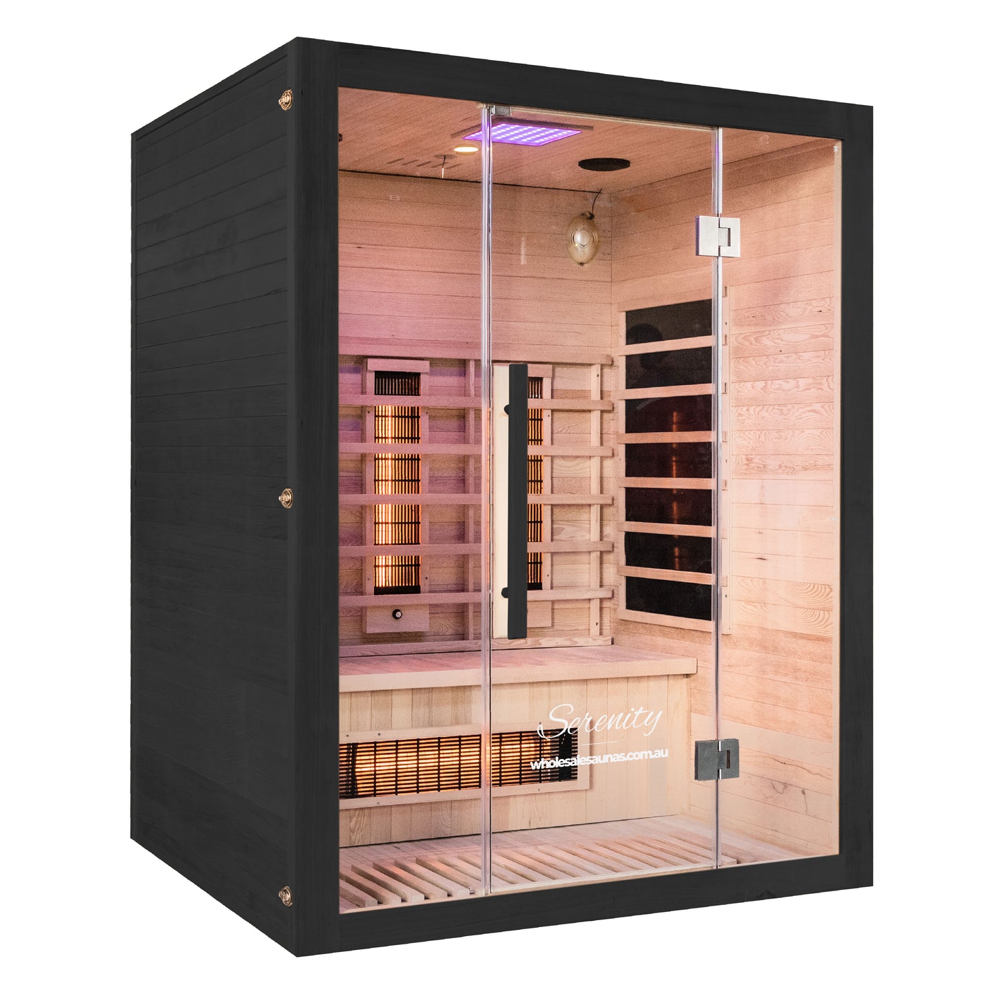 Serenity Midnight Black | Full Spectrum Infrared Sauna | 4 Person