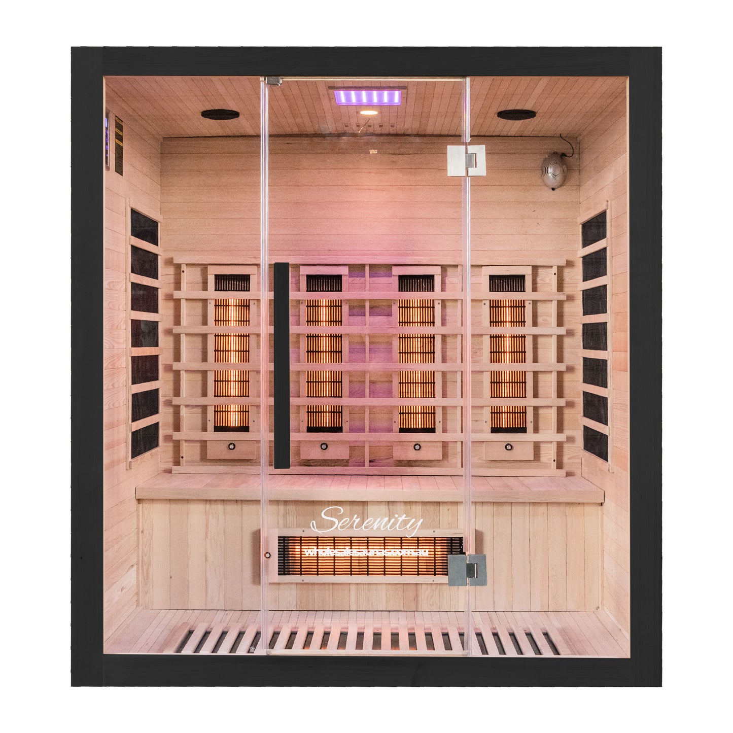 Serenity Midnight Black | Full Spectrum Infrared Sauna | 4 Person