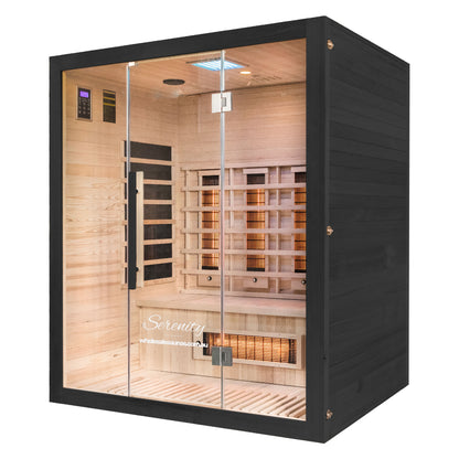 Serenity Midnight Black | Full Spectrum Infrared Sauna | 4 Person