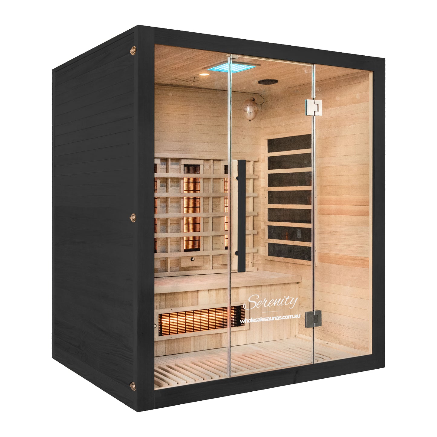 Serenity Midnight Black | Full Spectrum Infrared Sauna | 4 Person